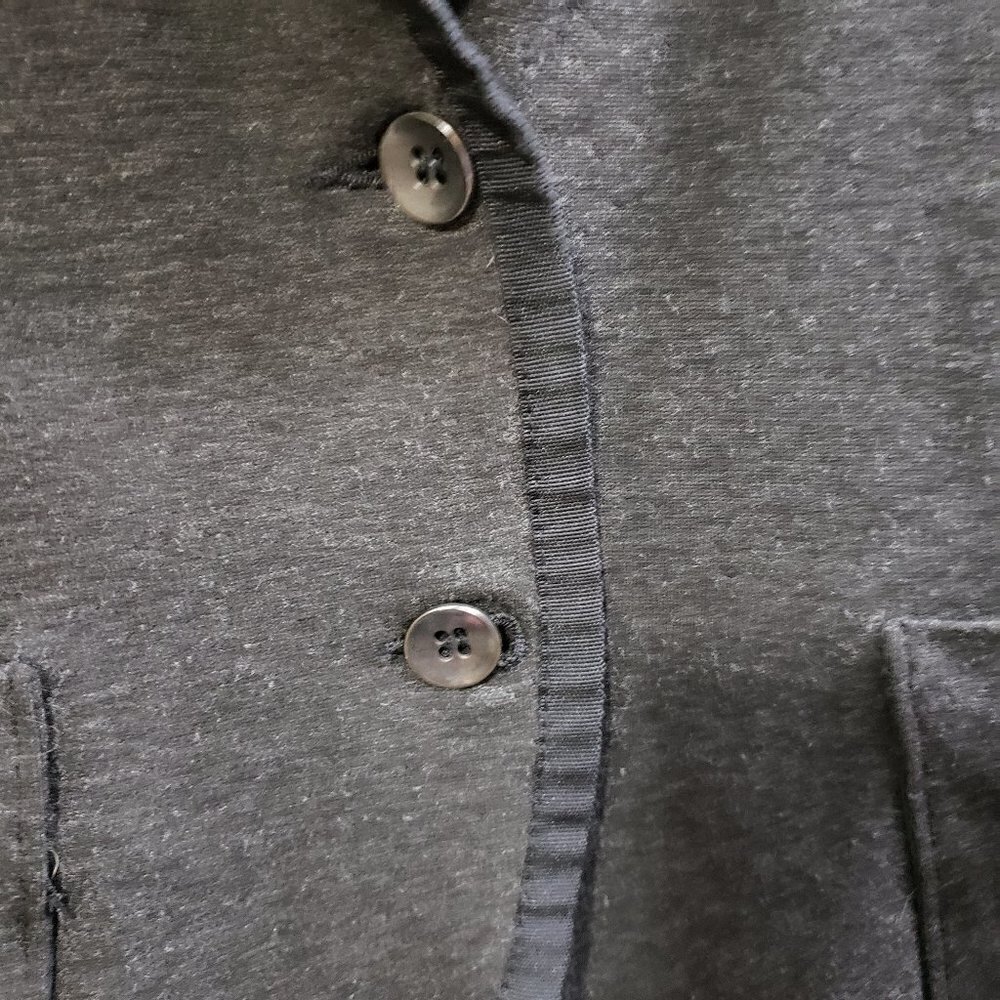 Roots Canada * Grey Stretch Knit Blazer * Sz M - Picture 6 of 10